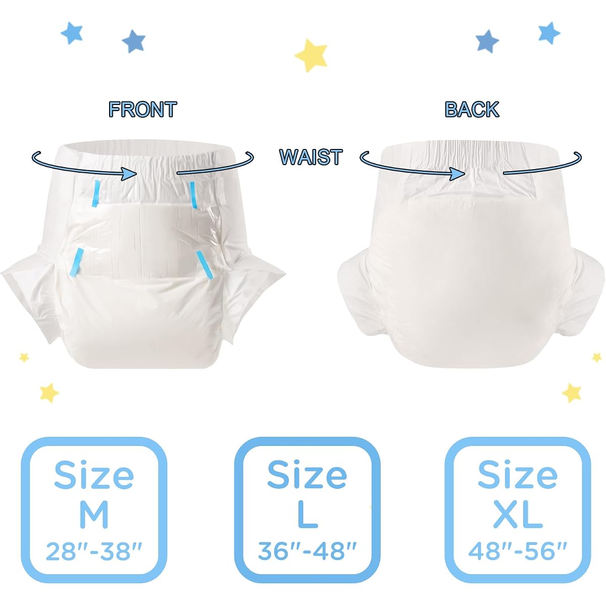 $10/mo - Finance Littleforbig Adult Diaper 10 Pieces - ABDry New